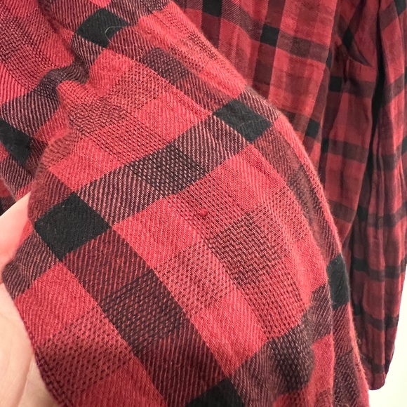Cloth & Stone Sara Plaid Blouse by Anthropologie - Size XS - Picture 7 of 7